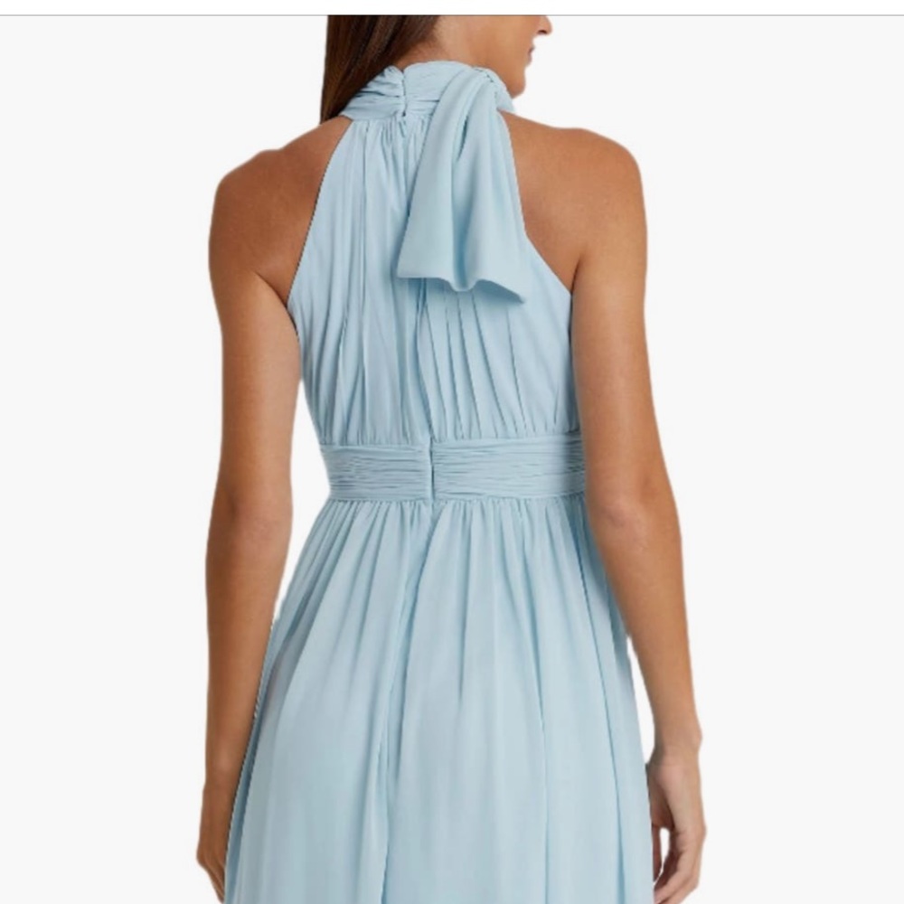 MAC DUGGAL HIGH NECK CHIFFON
GOWN Dress Powder Blue size 16. Worn once. - Picture 4 of 4